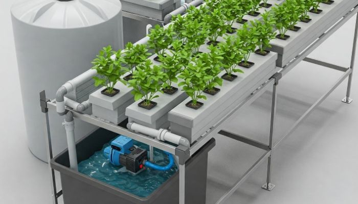 system hydroponiczny NFT