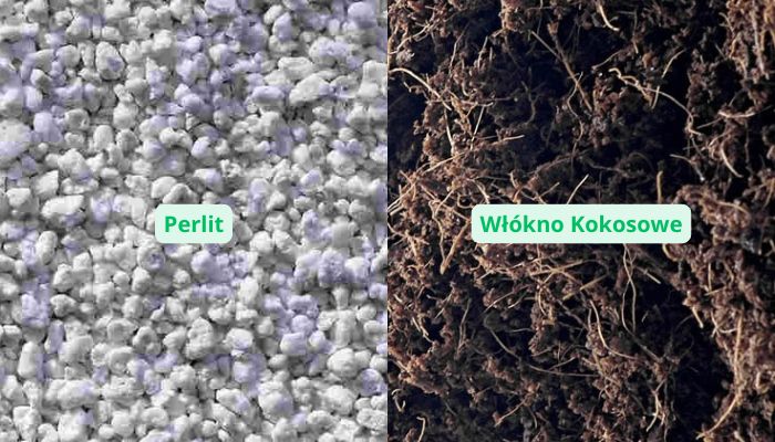 perlit i włókno kokosowe